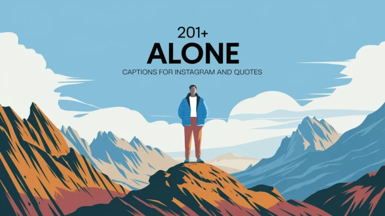 Alone Captions for Instagram and Quotes