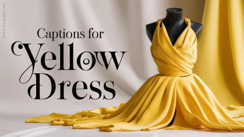 Captions for Yellow Dress