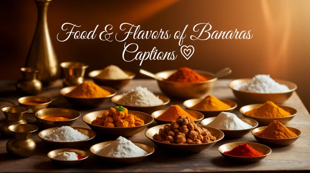 Food & Flavors of Banaras Captions