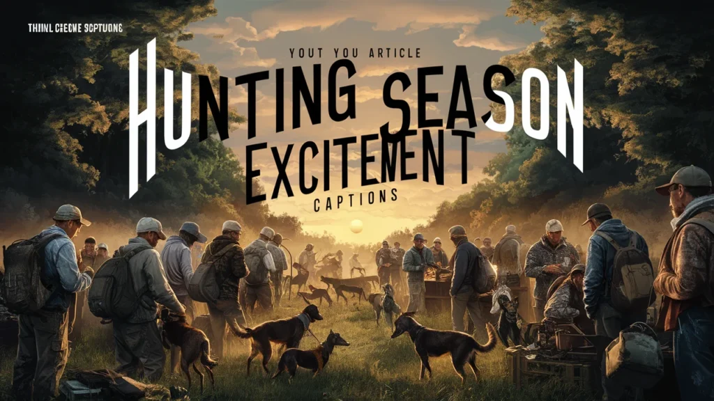 Hunting Season Excitement Captions