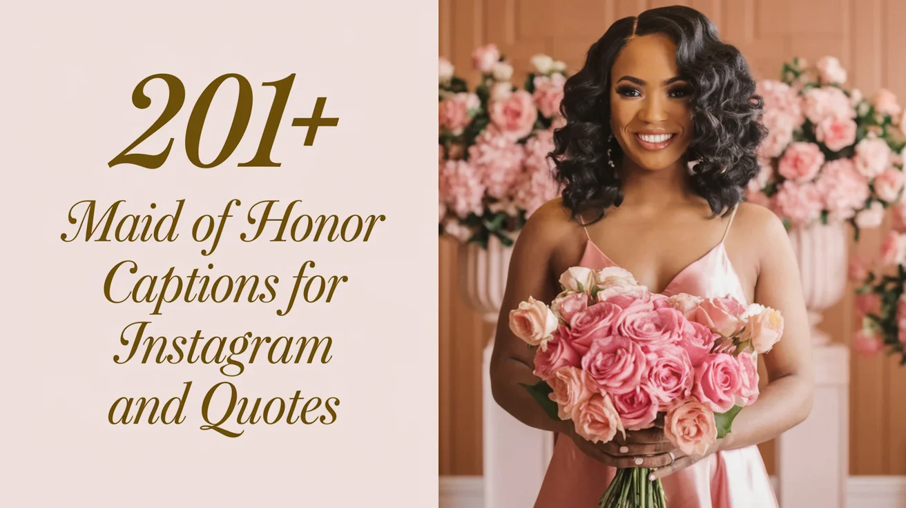 Maid of Honor Captions for Instagram and Quotes