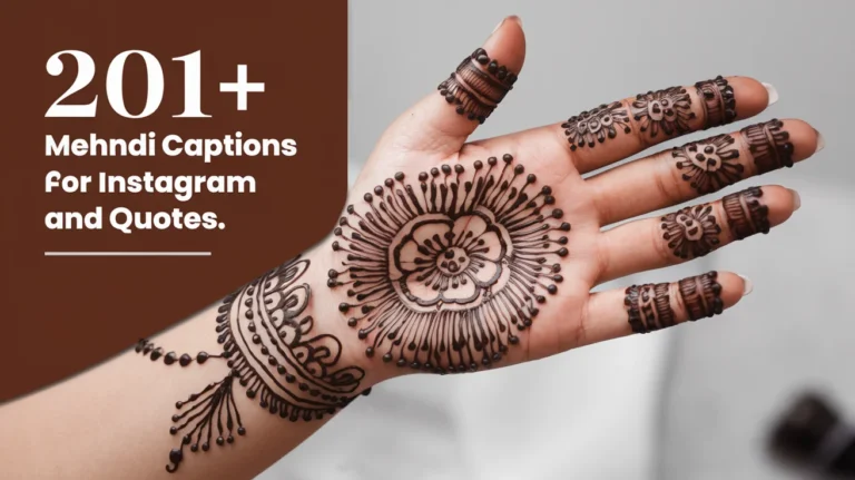 Mehndi Captions for Instagram and Quotes