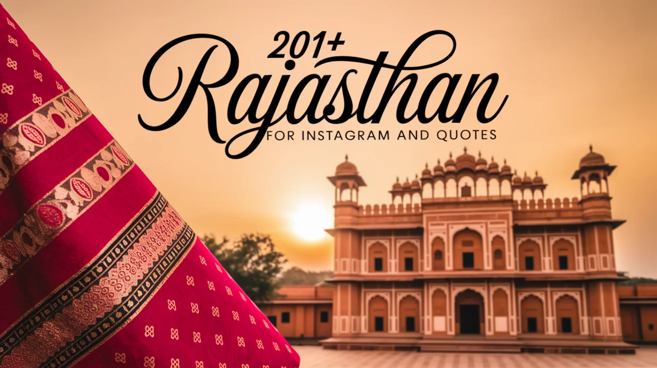 Rajasthan Captions for Instagram and Quotes